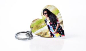 Heart Side Hole Keychain (Large)