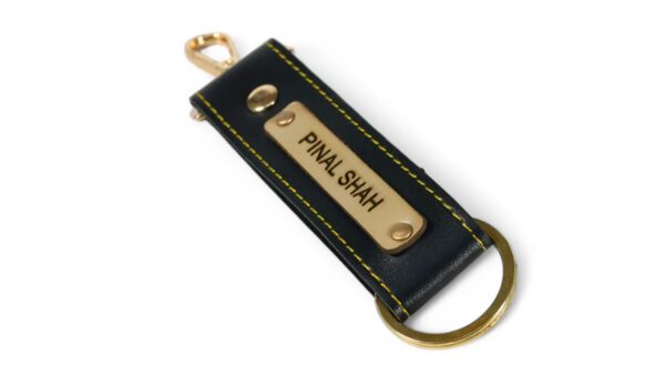 Leather Keychain ( Black ) - Image 4