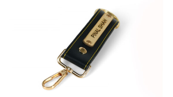 Leather Keychain ( Black ) - Image 3