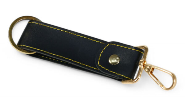 Leather Keychain ( Black ) - Image 2