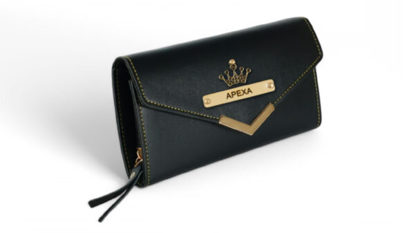 3 Fold Leather Purse ( Black ) - Image 4