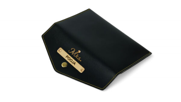 Leather Clutch Purse ( Black ) - Image 3