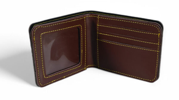 Leather Plain Wallet ( Dark Brown ) - Image 3