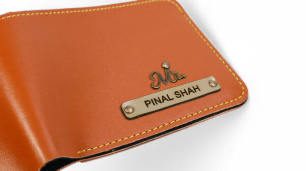 Leather Plain Wallet ( Light Brown ) - Image 4
