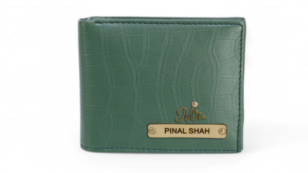 Leather Texture Wallet ( Green )