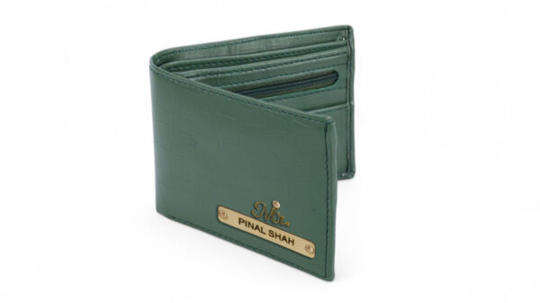 Leather Texture Wallet ( Green ) - Image 2