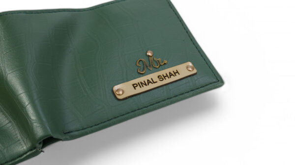 Leather Texture Wallet ( Green ) - Image 4
