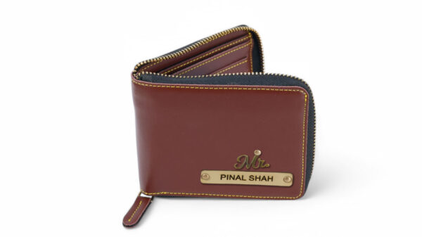Leather Chain Wallet ( Dark Brown ) - Image 2
