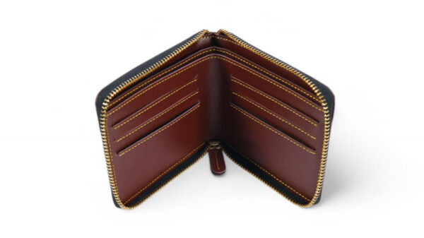 Leather Chain Wallet ( Dark Brown ) - Image 3