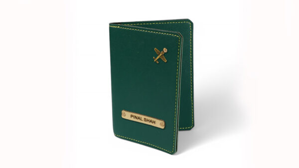 Leather Passport Cover ( Green )