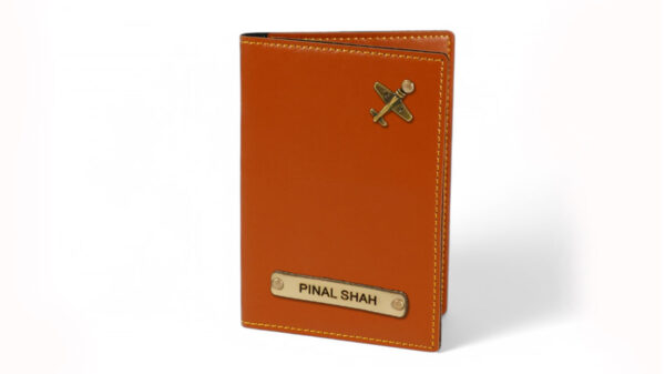 Leather Passport Cover ( Light Brown )