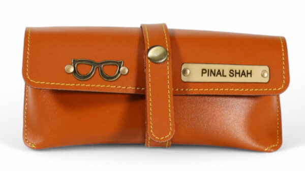 Leather Specs Cover ( Light Brown )