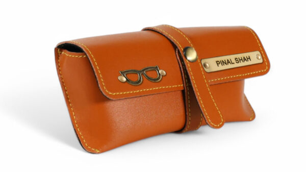 Leather Specs Cover ( Light Brown ) - Image 2