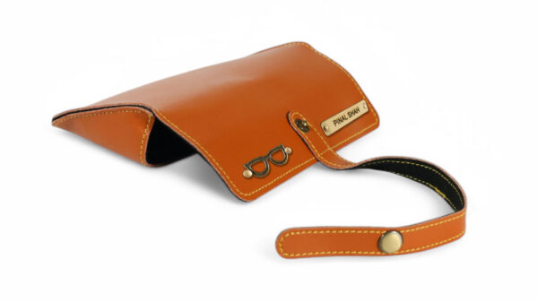 Leather Specs Cover ( Light Brown ) - Image 3