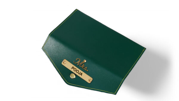 Leather Clutch Purse ( Green ) - Image 3