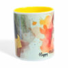 Heart Handle Yellow Mug - Image 3