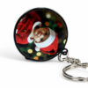 Circle Plastic Metal Keychain - Image 3